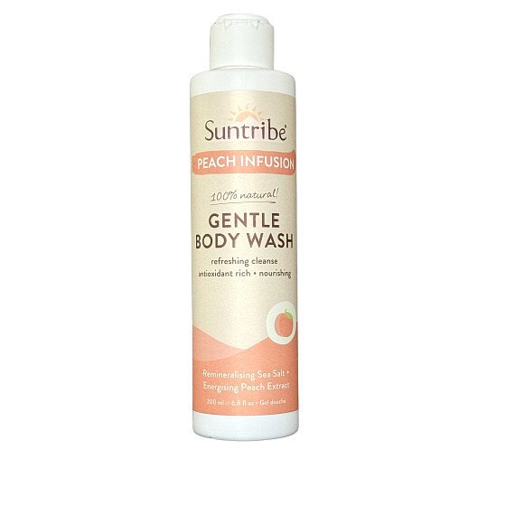 Suntribe Natural Gentle Body Wash Peach Infusion 200 ml